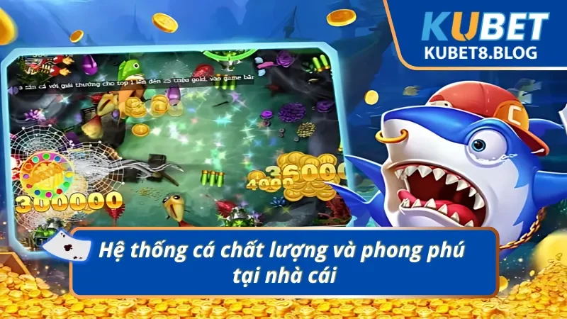 Hệ thống sinh vật biển phong phú trong Bắn Cá Hải Tặc